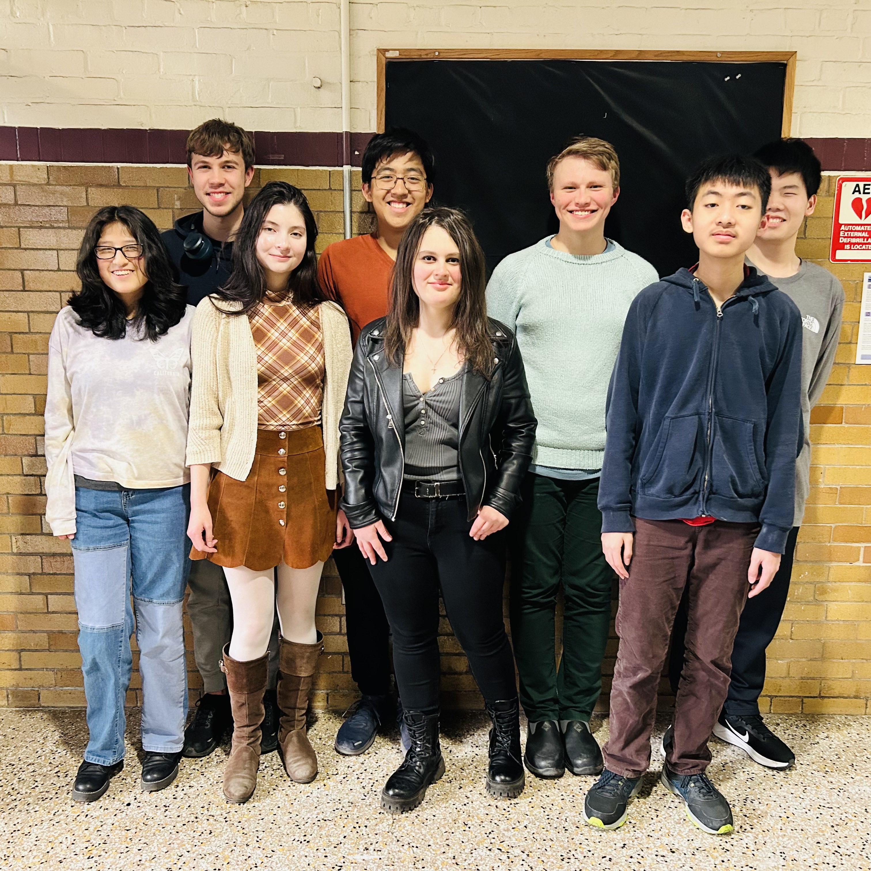 A group picture of linguistics club members